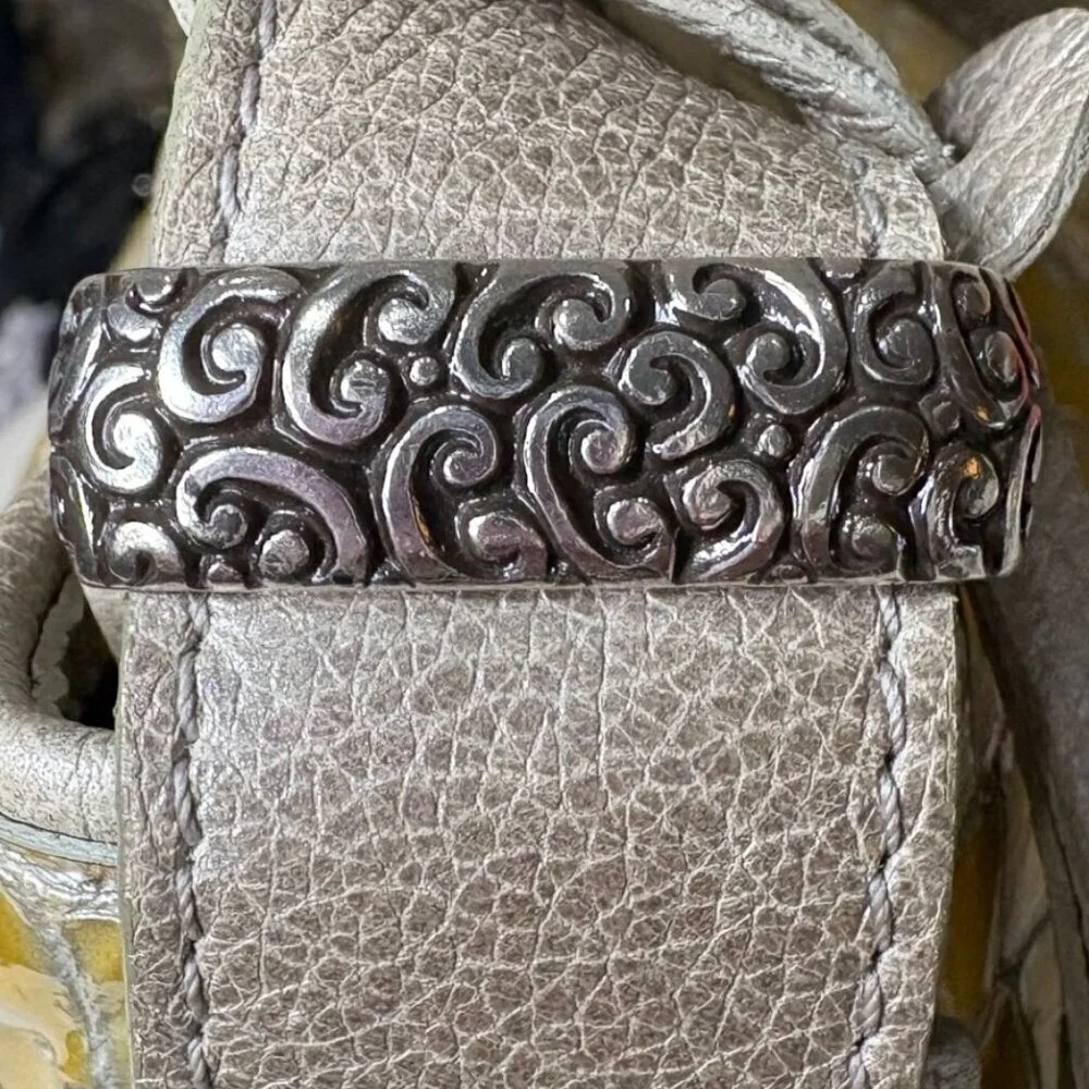 Brighton Jane Pale Gold Shoulder Bag with Silver Hardware